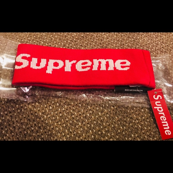 supreme new era big logo headband
